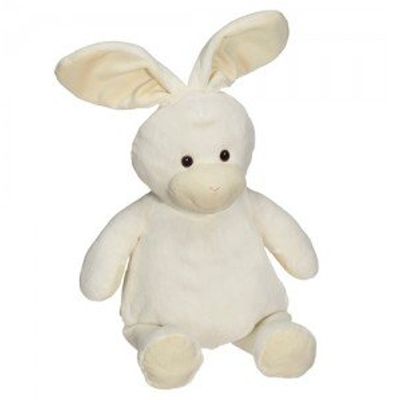 91092 bamse kanin til broderi hvid Hobbysy
