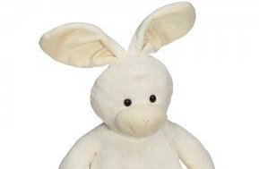 91092 bamse kanin til broderi hvid ansigt Hobbysy