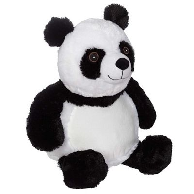 81094 bamse panda til broderi sort hvid Hobbysy