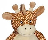 91096 bamse giraf til broderi brun ansigt Hobbysy