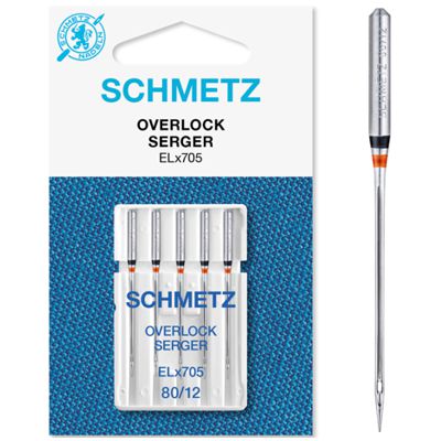 Schmetz ELx705 80x5 overlock nåle Hobbysy