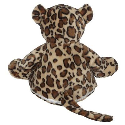 11099 bamse leopard til broderi brun bagfra Hobbysy