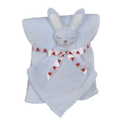 41192 Babytæppe kanin lyseblå Hobbysy