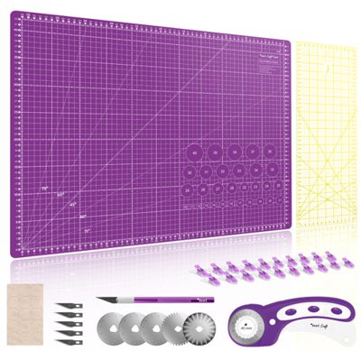 Texi craft purple 60x45 skæreplade sæt lilla hobbysy