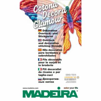 Farvekort overlock og dekorativ sytråd fra Madeira