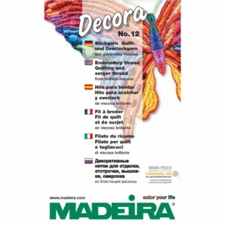 Farvekort tråd maskinbroderi viskose Decora fra Madeira